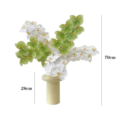 Product: Artificial Flowers Hand Feeling Moisturizing Green Iris Simulation Bouquet Home Living Room Table Decoration Bouquet Fake Flowers Set Decorative