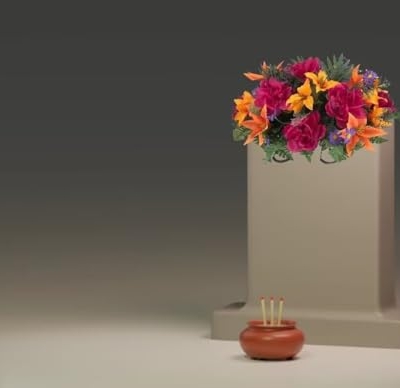 Silky Flower Store Artificial Cemetery Saddle Floral Arrangement, Orange Lily Purple Peonies Purple Daisy, 28in x 18in x 10in 10 10 Product: Jucgghk Vivid and Realistic Floral Art Orange Lily, Deep Purple Peonies with Purple Daisy Cemetery Saddle, Artificial Cemetery Flowers,Flower Arrangement for Headstone