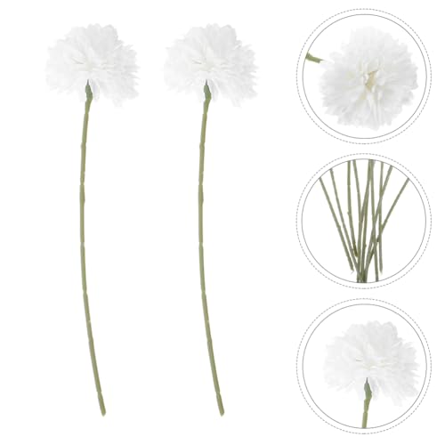 Product: LOGOFUN 30pcs Artificial Chrysanthemum Ball Flowers Bouquet for Home Office Wedding Decoration White