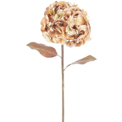 Product: 28" Hydrangea Silk Flower Stem -Brown (Pack of 12)
