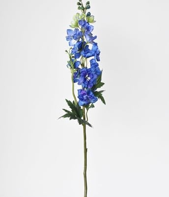 Silky Flower Store Artificial Delphinium Stem Blue Violet Faux Flower Bouquet, 35in 9 9 Product: Jucgghk Vivid and Realistic Floral Art 35" Faux Blue Violet Delphinium Stem,5PCS Realistic Artificial Flowers for Bouquet Home Wedding Table Centerpiece Indoor Home