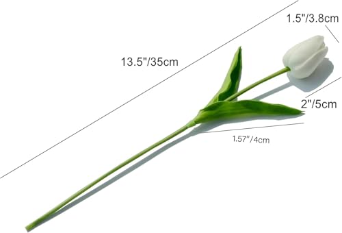 Product: Beautiful Flower Soft Tulips, 20Pcs Artificial Flowers, Suitable for Table Center, Wedding Party, Home Floral Decoration（No Vase） Used for Home Decoration, Weddings