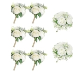 Product: Beautiful Flower Gentle Bridesmaid Bouquet, 10Pcs Artificial Floral Centerpiece for Wedding Bouquets, Ceremonies and Anniversary Proposals Used for Home Decoration, Weddings
