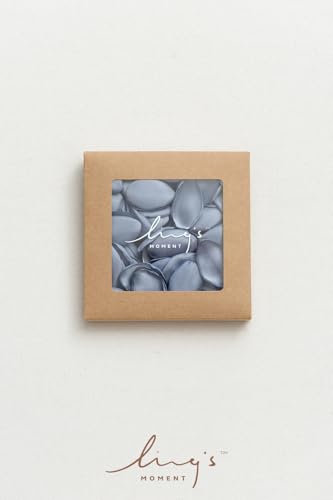 Product: Ling's Moment Rose Petals, Silk Flower Petals for Wedding/Aisle/Flower Girl Baskets/Table Centerpiece Décor,etc.Dusty Blue Baby Blue 200pcs