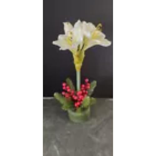Product: Amaryllis Christmas Decoration White Artificial Flowers