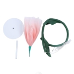 Product: Tomotato Electric Silk Peony Decor with LED Light for Wedding Party Stage, USB Powered Artificial Flower Simulation Openable Window Display Prop Large Iron PVC Organza 25cm Base 60cm Flower