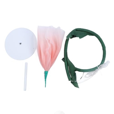 Product: Tomotato Electric Silk Peony Decor with LED Light for Wedding Party Stage, USB Powered Artificial Flower Simulation Openable Window Display Prop Large Iron PVC Organza 25cm Base 60cm Flower
