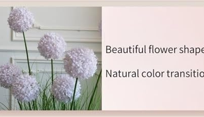 Product: Artificial Hydrangea in Beige Flower Pot, Realistic Silk Potted Plant for Home, Office & Hotel Décor (White)(Purple)