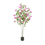 Product: dainslef Artificial Bougainvillea Tree, 5FT/150cm Big Fake Bougainvillea Tree in Pot, Big Artificial Trees with Silk Flowers Indoor Plants for Home Office Garden Entryway Décor