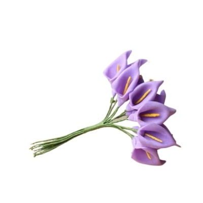 Product: 24/48 pcs Artificial Flower Sweet Fake Flowers Supplies Flowers Bouquet Decor Home Items Cute Flower False Blossom(Purple,48pcs)