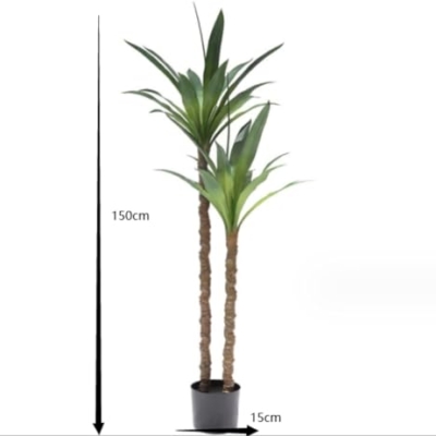 Product: Aartificial Plants Indoor Artificial Tree Indoor Faux Agave Plant Tree Fake Agave Artificial Tropical Plant Gladiolus Bonsai Floor Plant,A-150cm