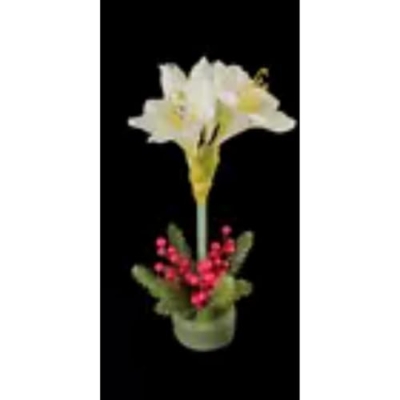 Product: Amaryllis Christmas Decoration White Artificial Flowers