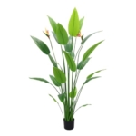Product: Uneeruiqy Bird of Paradise Artificial Plant, 5.2ft Tall Artificial Tree with 2 Flowers and 23 Detachable Leaves, Silk Floor Plant for Home Decor in Living Room, Office, and Bedroom