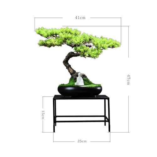 Product: MOOWI Artificial Bonsai Tree Resin Artificial Bonsai Tree Ornaments Light Luxury Decoration for Living Room Entrance Office Desktop Artificial Trees Plants