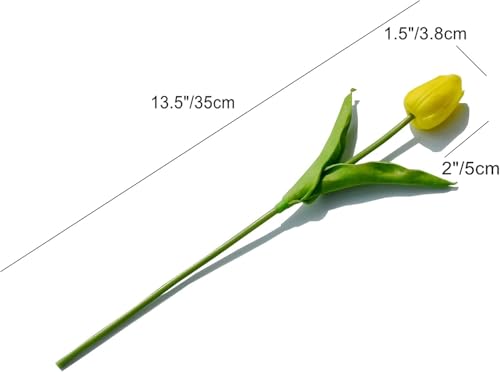 Product: Beautiful Flower Romantic Tulips and Calla Lilies, 20Pcs Artificial Flowers, for Table Center, Indoor and Outdoor, Home Floral Decoration (No Vase) Used for Home Decoration, Weddings