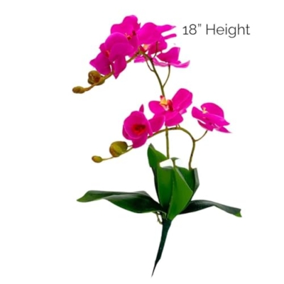 Product: 3PCS 18" Magenta Orchid Artificial Flowers,Real Touch Orchid Flowers for Wedding Table DIY Floral Arrangement Party Home Decor(NO VASE) for Wedding/Home Decoration