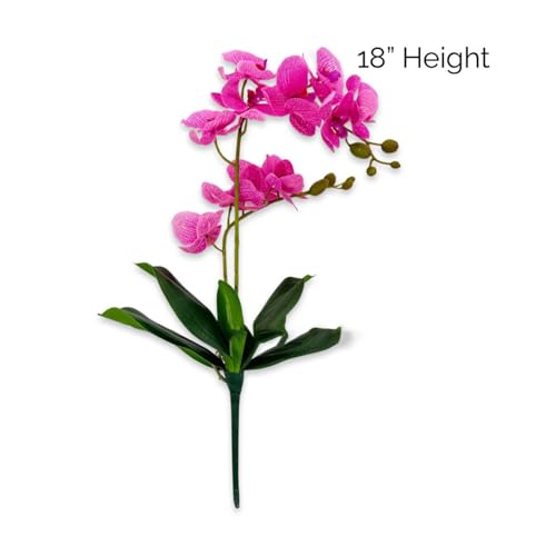 Product: 3PCS 18" Pink Orchid Artificial Flowers,Real Touch Orchid Flowers for Wedding Table DIY Floral Arrangement Party Home Decor(NO VASE) for Wedding/Home Decoration