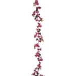 Product: SilksAreForever 9'6" UV-Proof Outdoor Artificial Bougainvillea Garland Deluxe -Lavender/Fuchsia (Pack of 4)