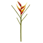 Product: Nearly Natural 26 in. Heliconia Artificial (Set of 4) Silk Flowers, 1x8x26, Orange