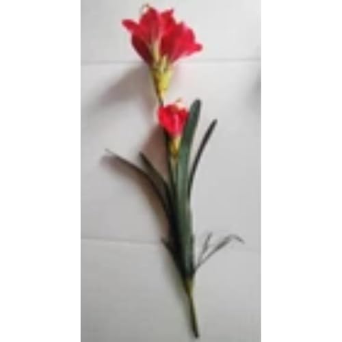 Amaryllis with Bulb Silk Floral Arrangements Red Artificial Flowers - Artificial Flower Arrangements Product: Amaryllis with Bulb Silk Floral Arrangements Red Artificial Flowers