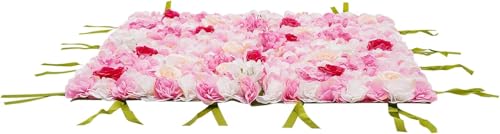Silky Flower Store Floral Silk Wall Panels Hydrangea Flower Wall Decor Indoor Outdoor, White Pink Gold Faux Roses 32.5cm 2 2 Product: Cncestore Wall Decor Silk Fabric Floral Wall Panels Hydrangea Flower Wall Backdrop Indoor Outdoor Decor
