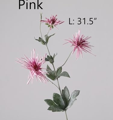 Product: 6 Stems Artificial Chrysanthemum Spray, Autumn Artificial Flower for Home Wedding Party Arrangement, Table Centerpiece for Wedding/Home Decoration(Pink)