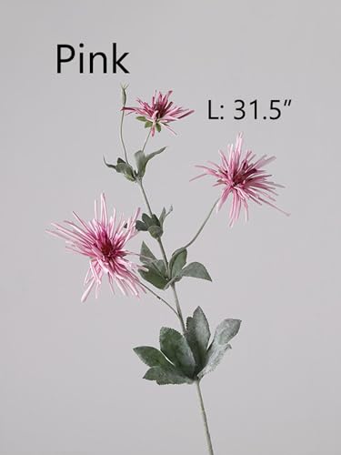 Product: 6 Stems Artificial Chrysanthemum Spray, Autumn Artificial Flower for Home Wedding Party Arrangement, Table Centerpiece for Wedding/Home Decoration(Pink)