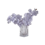 Product: Fake Flowers with Vase European Style Simulation Flowers Mauve Iris Bouquet Living Room Entrance Decorative Flowers Fake Flowers Ornaments Plant Decor (C)