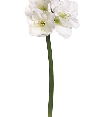 Product: 29" Handwrapped Silk Amaryllis Flower Spray -White (pack of 6)