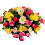 Product: Jucgghk Vivid and Realistic Floral Art Artificial Yellow Sunflower Fall Cemetery Saddle, 30" Autumn Cemetery Saddle, Headstone Saddle Arrangement for Outdoor Gravestone Decorations
