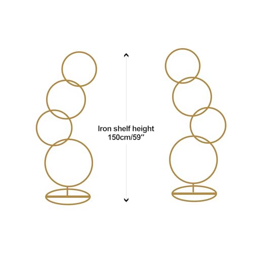Product: LMJYU Gold Artificial Wedding Arch Flowers Kit Pack of 5, Wedding Decorations for Reception Ceremony Reception Fake Rose Arbor Backdrop Floral Party Outdoor Decorations