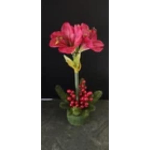 Product: Amaryllis Christmas Decoration Red Artificial Flowers