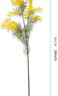 Silky Flower Store Decorative Artificial Acacia Yellow Mimosa Silk Flowers, Faux UV Resistant Floral Arrangement, 3PCS 32.5cm 9 9 Product: KG7HQRP Decorative Artificial Flowers Artificial Acacia Yellow Mimosa Plush Cherry Fake Silk Flower for DIY Wedding Birthday Party Decors 3PCS (Color : Style 1) (Style 2)