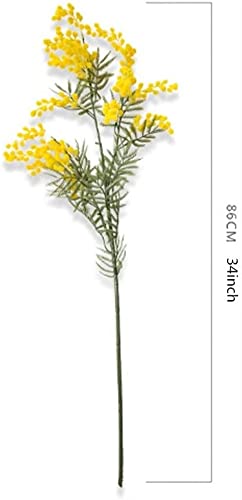 Silky Flower Store Decorative Artificial Acacia Yellow Mimosa Silk Flowers, Faux UV Resistant Floral Arrangement, 3PCS 32.5cm 1 1 Product: KG7HQRP Decorative Artificial Flowers Artificial Acacia Yellow Mimosa Plush Cherry Fake Silk Flower for DIY Wedding Birthday Party Decors 3PCS (Color : Style 1) (Style 2)