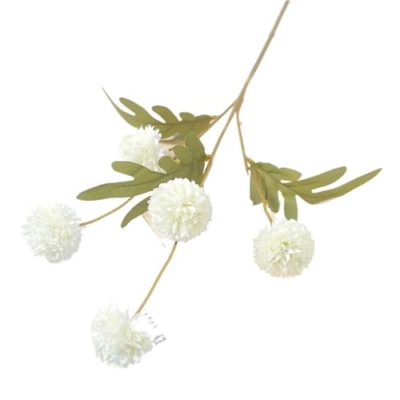 Product: 5/10 pcs 5 Heads Artificial Chrysanthemum Flowers 51cm Fake Bouquet for Party Vase Table Home Garden Wedding Decoration(Beige,10pcs)
