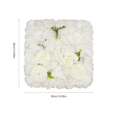 Product: Cncestore 12PC Artificial Flower Wall Panel Wedding Backdrop Event Party Flower Wall Panel