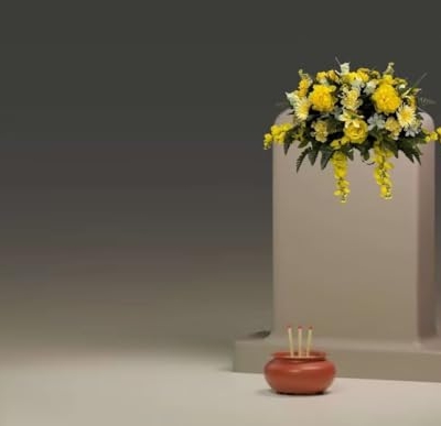Product: Jucgghk Vivid and Realistic Floral Art Spring Cemetery Flowers,Grave Site Flower,Headstone Flower,Flower for Cemetery（Yellow