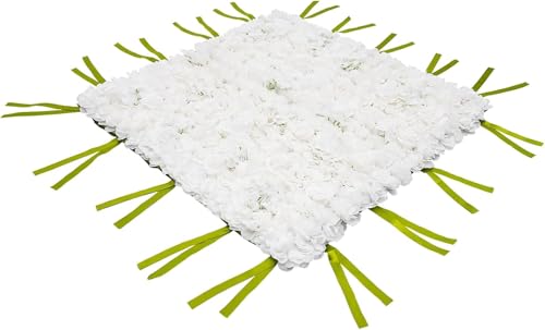 Product: Cncestore Artificial Flower Wall Panels, Flower Wall Mat Silk Rose Flower Panels