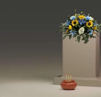 Product: Jucgghk Vivid and Realistic Floral Art Spring Cemetery Flowers,Grave Site Flower,Headstone Flower,Flower for Cemetery