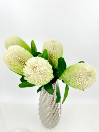 Product: 5 Stems Banksia Protea Stem,Artificial Long Stem Flower for Table Centerpieces Wedding Party Home Decoration Indoor(NO VASE)