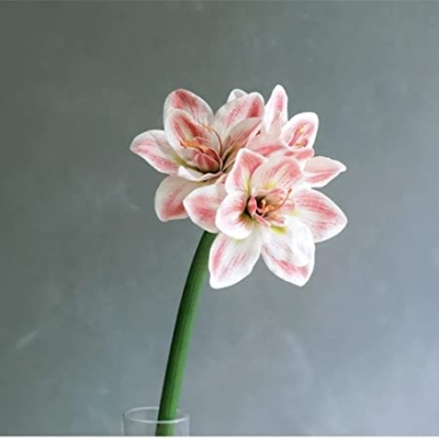 Product: LMJYU Artificial Flowers,Spring Decorations, Artificial Amaryllis FlowerHome Table Wedding Decoration PU Fake Flowers