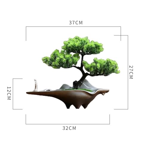 Product: MOOWI Artificial Bonsai Tree Simulation Welcome Pine Bonsai Wigwam Ornaments for Entrance Living Room Office Hotel Decorations Artificial Trees Plants