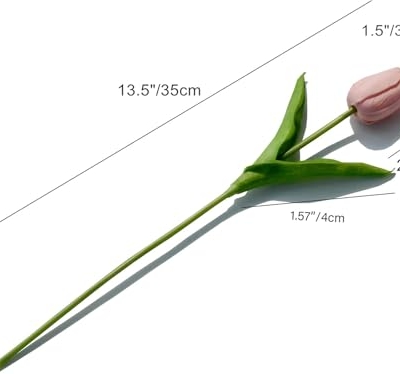 Product: Beautiful Flower Soft Tulips, 20Pcs Artificial Flowers, Suitable for Table Center, Wedding Party, Home Floral Decoration（No Vase） Used for Home Decoration, Weddings