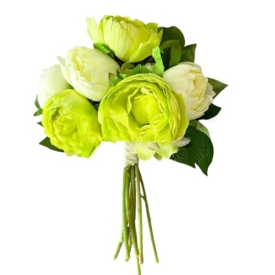 Product: 8 Stem Green Peonies Bouquet, Artificial Real Touch Peonies for Indoor Vase Home Table Centerpieces Wedding(NO VASE) for Wedding/Home Decoration