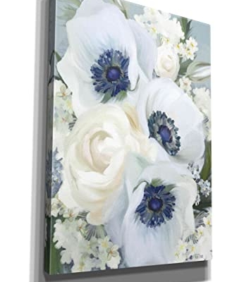 Product: Epic Graffiti 'Anemones in Blue I' by House Fenway, Giclee Canvas Wall Art, 18"x26"