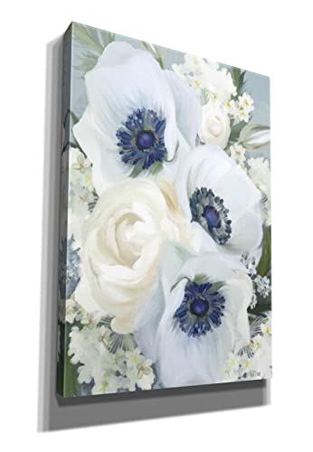 Product: Epic Graffiti 'Anemones in Blue I' by House Fenway, Giclee Canvas Wall Art, 18"x26"