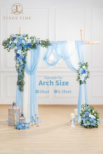 Product: TINGE TIME Artificial Arch Flowers Kit Pack of 5, Wedding Decorations for Reception with Hanging Flowers, Wedding Arch Silk Floral Arrangements Ceremony Backdrop French Country Outdoor Party Decor