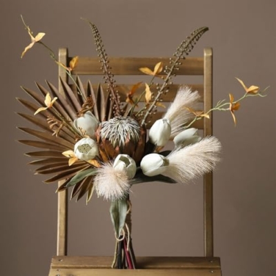 Product: Floral Installations Indoor Dining Room Silk Flowers Floral Arrangements Simulation Bouquet Bridal Bouquet Home Soft Furnishings Party Decoration