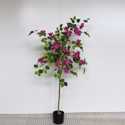 Silky Flower Store Artificial Bougainvillea Blossom Tree, Fake Plant Decor, Lifelike Faux Floral Tree, Indoor Home Office Accent, 135 cm 5 5 Product: Artificial Bougainvillea Blossom Tree 53.15 in / 135 Cm Fake Plant for Home Decor Fake Bougainvillea Tree Bougainvillea Decor