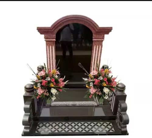 Product: Jucgghk Vivid and Realistic Floral Art Handmade Cemetery Flowers,Colorful Cemetery Vase Arrangement for Cemetery Headstones Gravesites